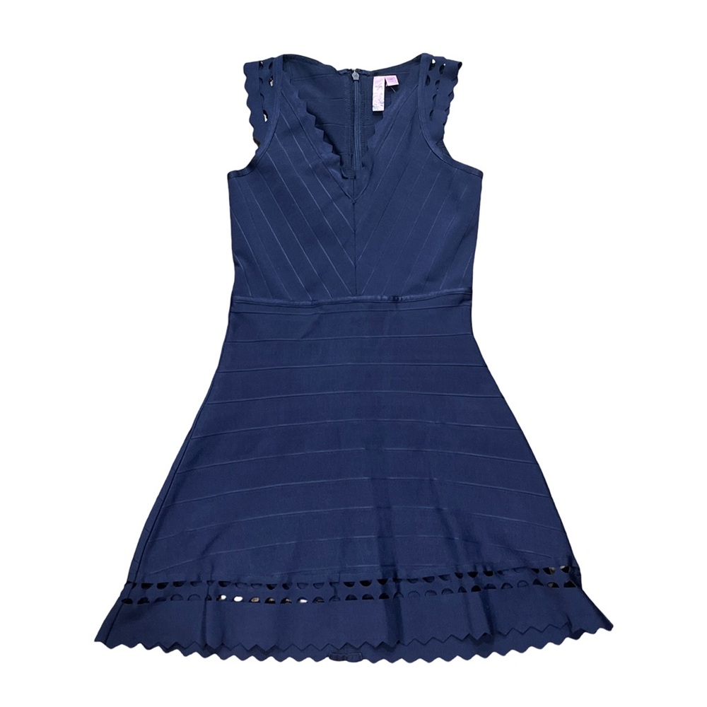 Francesca’s beautiful blue bandage dress SZ M NWT